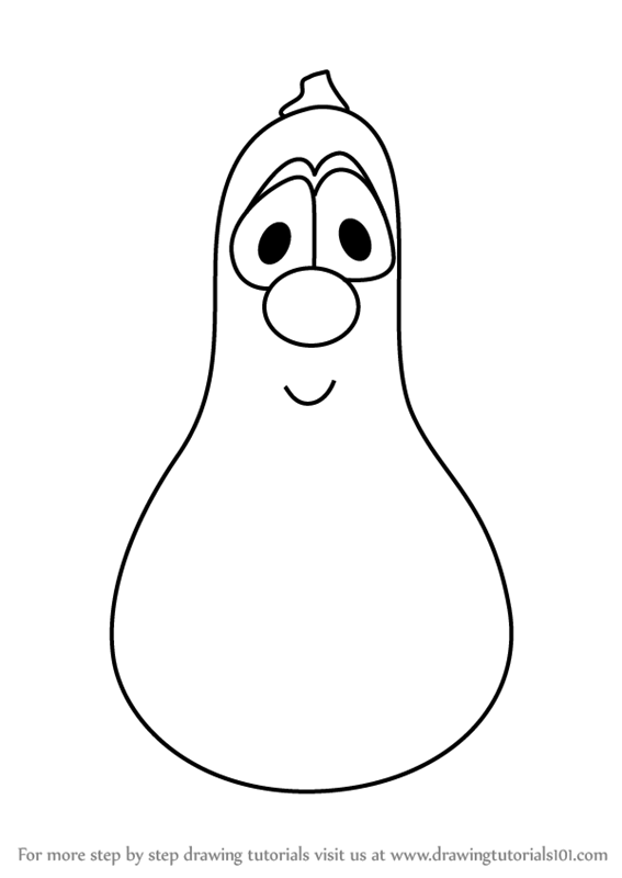 567x800 Learn How To Draw Jerry Gourd From Veggietales (Veggietales) Step