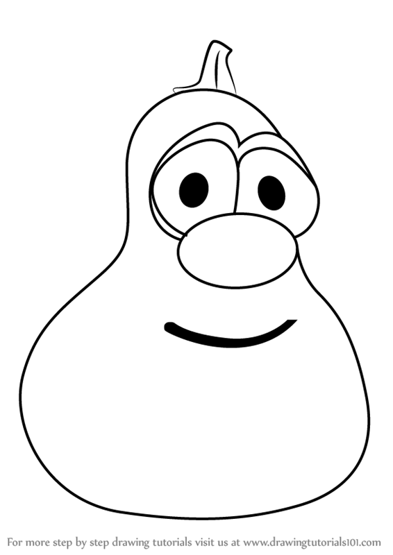 566x800 Learn How To Draw Jimmy Gourd From Veggietales (Veggietales) Step