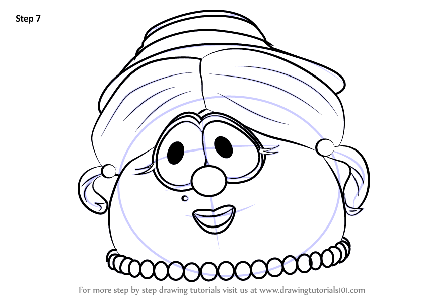 846x600 Learn How To Draw Madame Blueberry From Veggietales (Veggietales