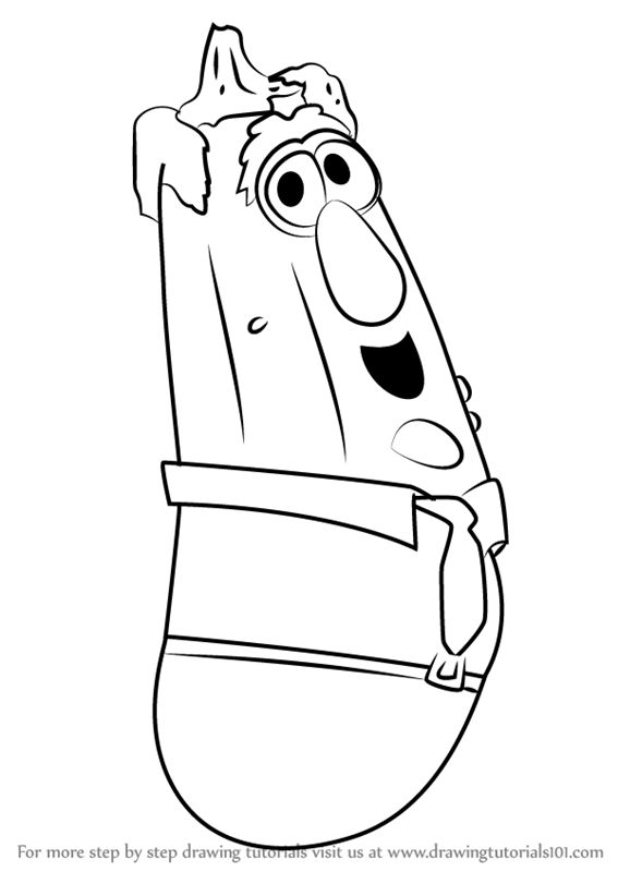 567x800 Learn How To Draw Mr. Nezzer From Veggietales (Veggietales) Step