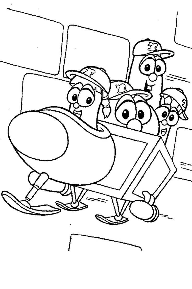 800x1204 Veggie Tales Coloring Pages