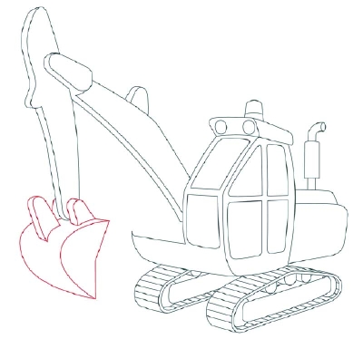 400x374 Drawn Vehicle Outline Drawing