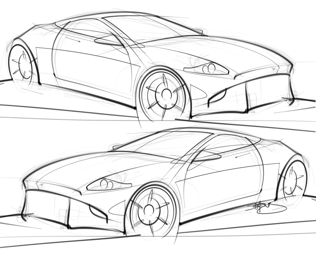 1280x1031 Manga Studio For Drawing Cars Scottdesigner