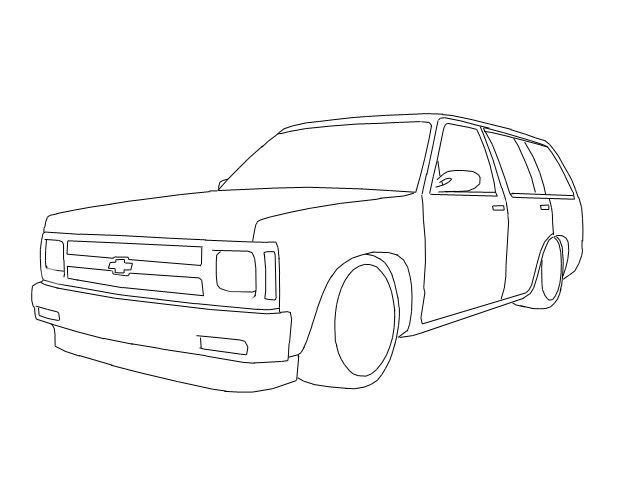 Vehicle Outline Drawing at GetDrawings | Free download