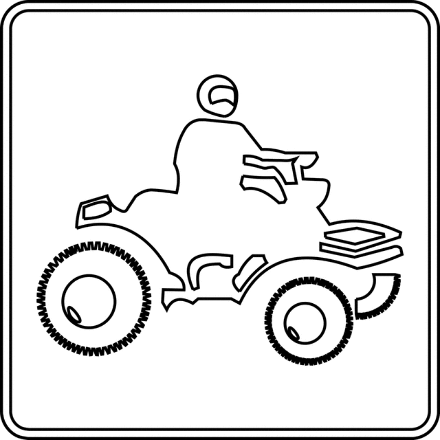 640x640 All Terrain Vehicle, Outline Clipart Etc