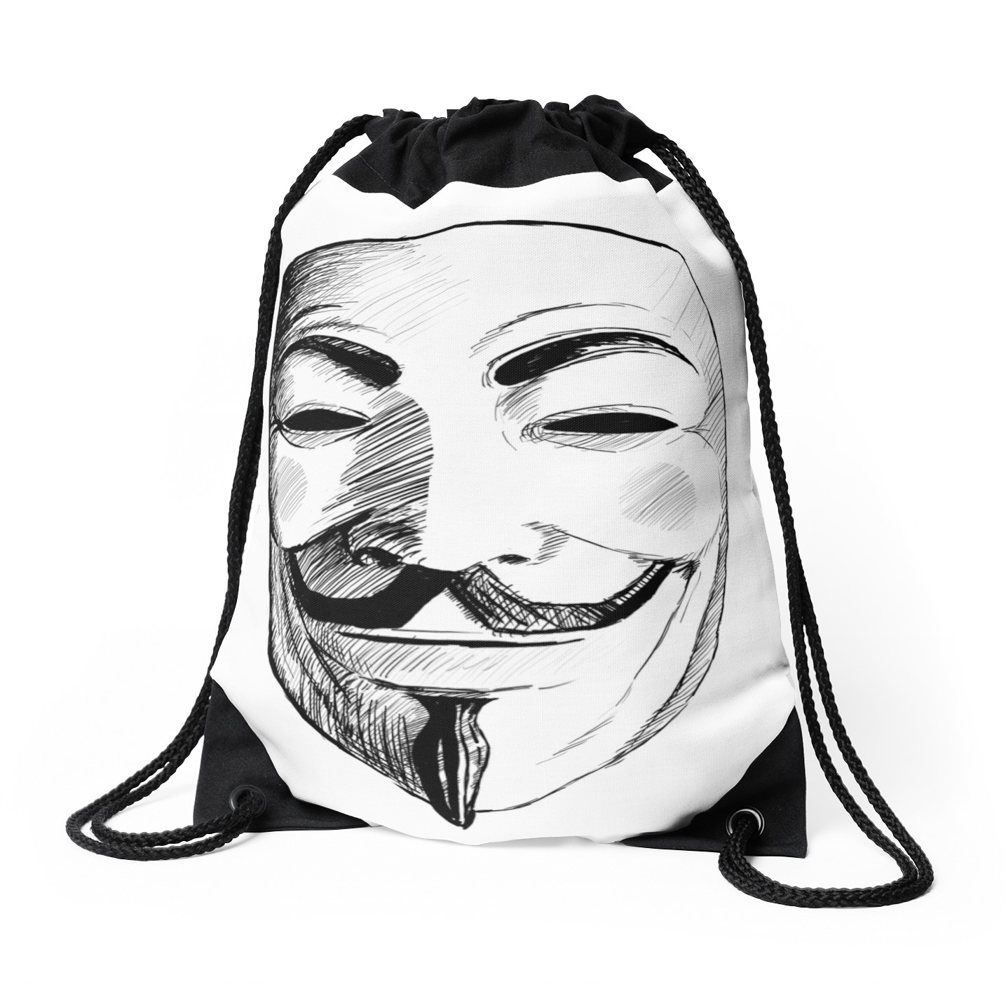 1435x1404 V For Vendetta Drawstring Bags By Thorigor Redbubble