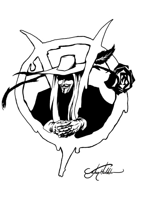 500x694 V For Vendetta Roses