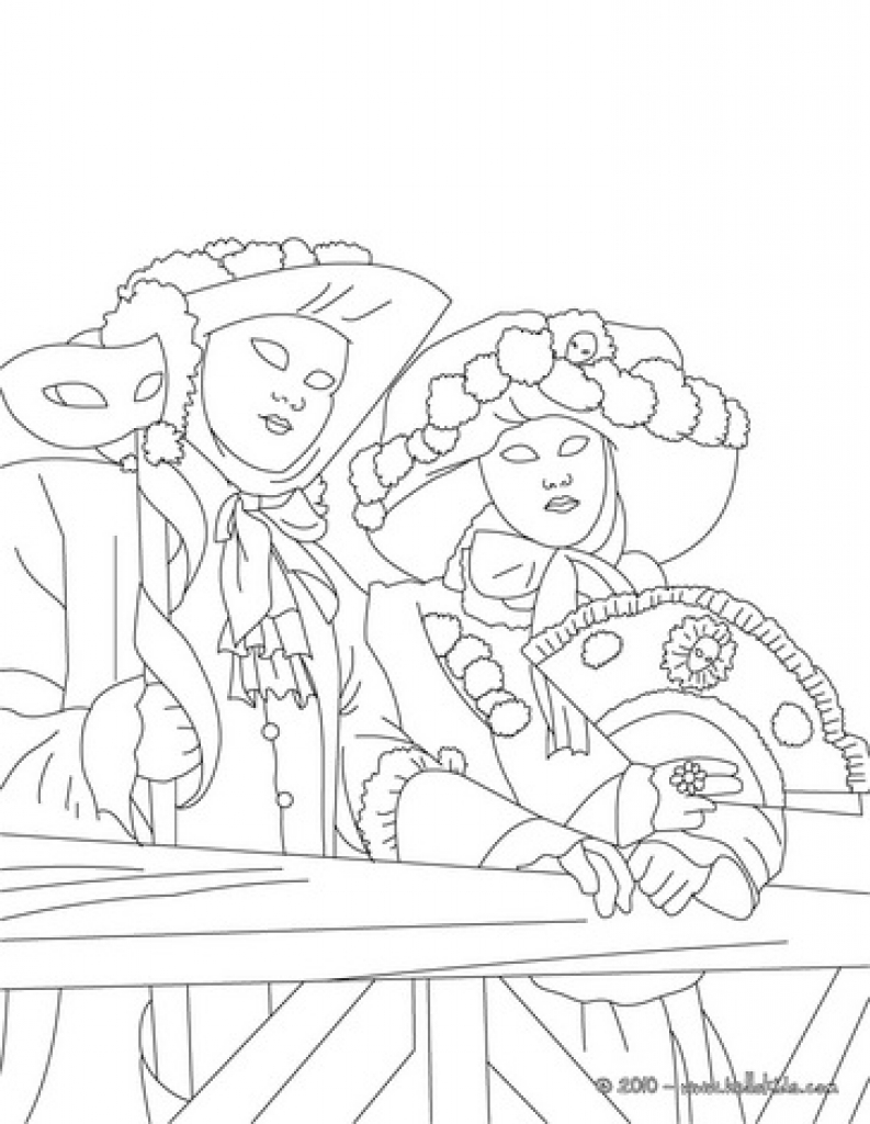 793x1024 Coloring Pages, Venice Winter Carnival