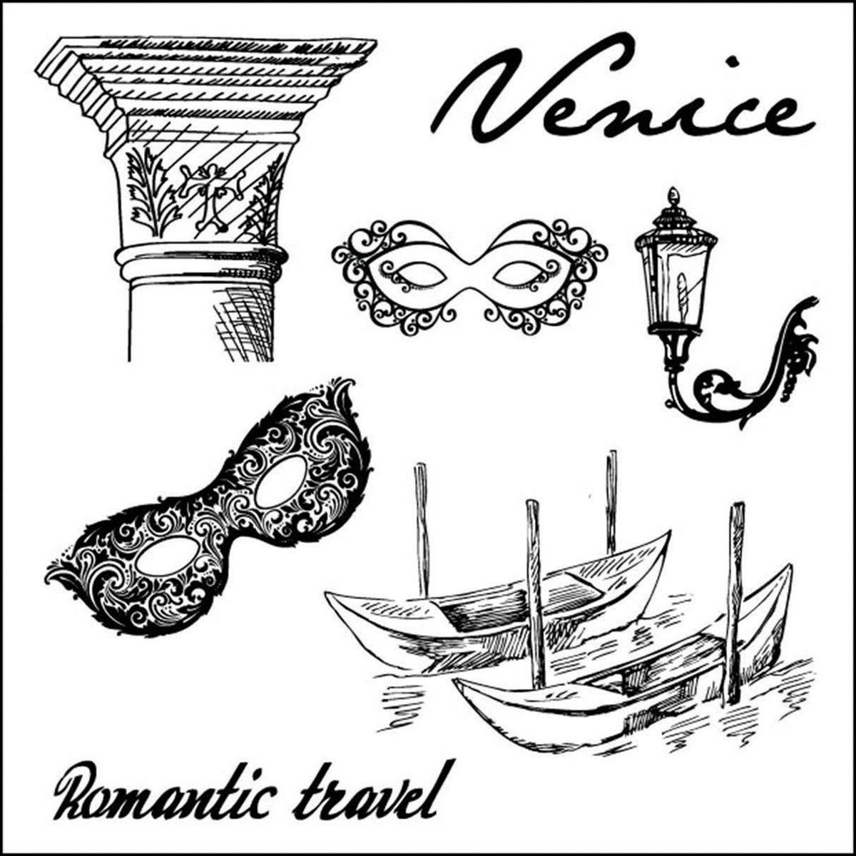 1200x1200 Scrapberry's Discover Italy Clear Stamps 4x4