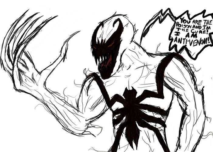 Venom Drawing at GetDrawings.com | Free for personal use Venom Drawing ...
