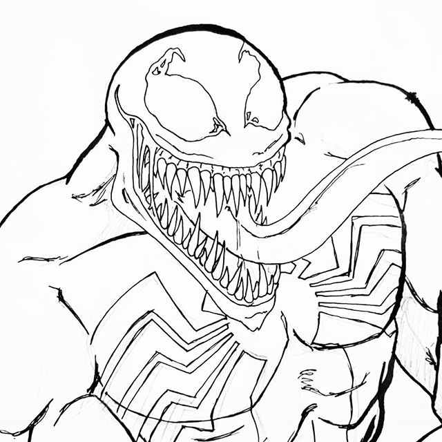 Venom Drawing at GetDrawings | Free download
