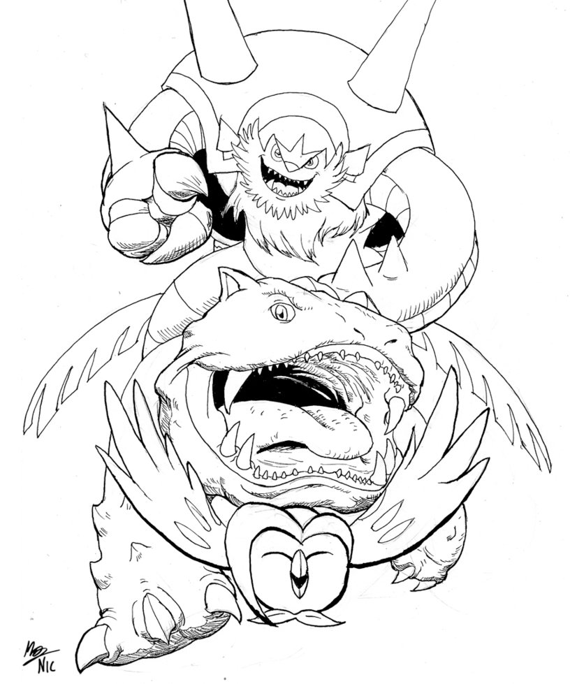 816x979 Inktober Dartrix, Sir Chesnaught And Venusaur By A3dnazrigar