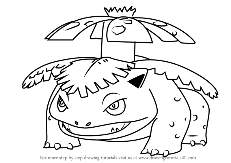 800x566 Learn How To Draw Venusaur From Pokemon Go (Pokemon Go) Step By