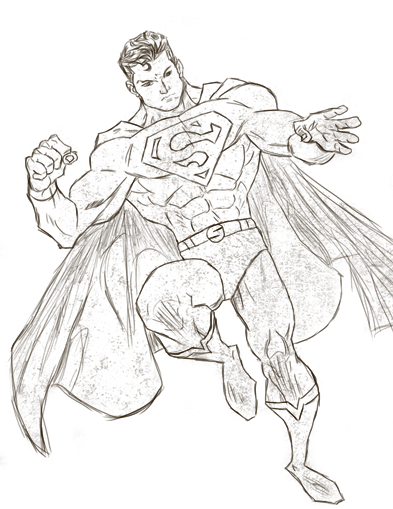 393x509 Showing Post Amp Media For Very Cool Superman Drawings