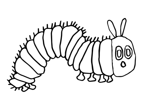 480x360 The Very Hungry Caterpillar Coloring Page Coloring Page Zone