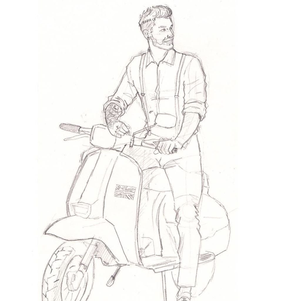 1024x1024 Steven Johnson On Twitter Chap And His Vespa