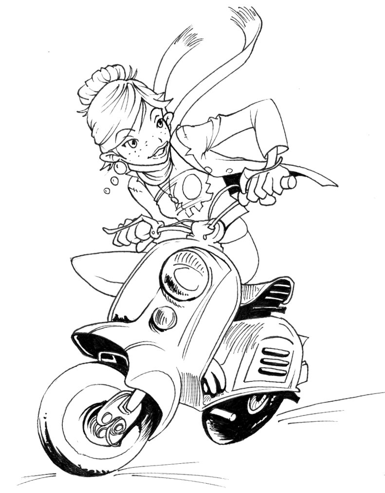 791x1011 Vespa By Iv0rine