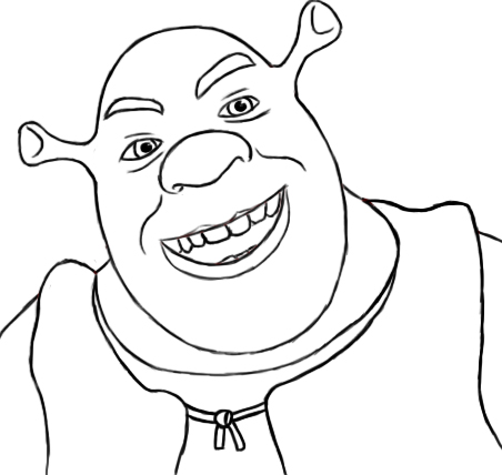 452x428 How To Draw Shrek