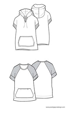 236x388 Men's Vest Cad Technical Drawing