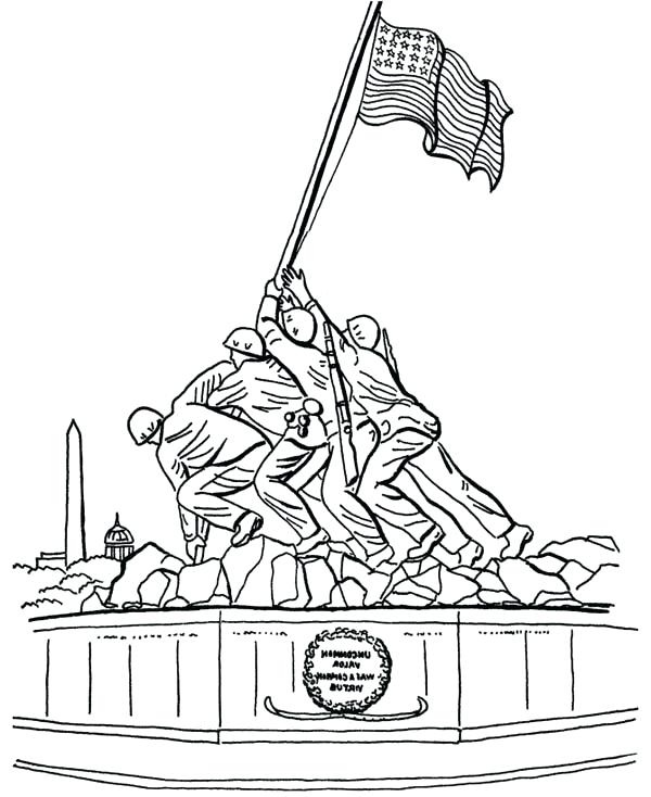 600x734 Coloring Pages For Veterans Day