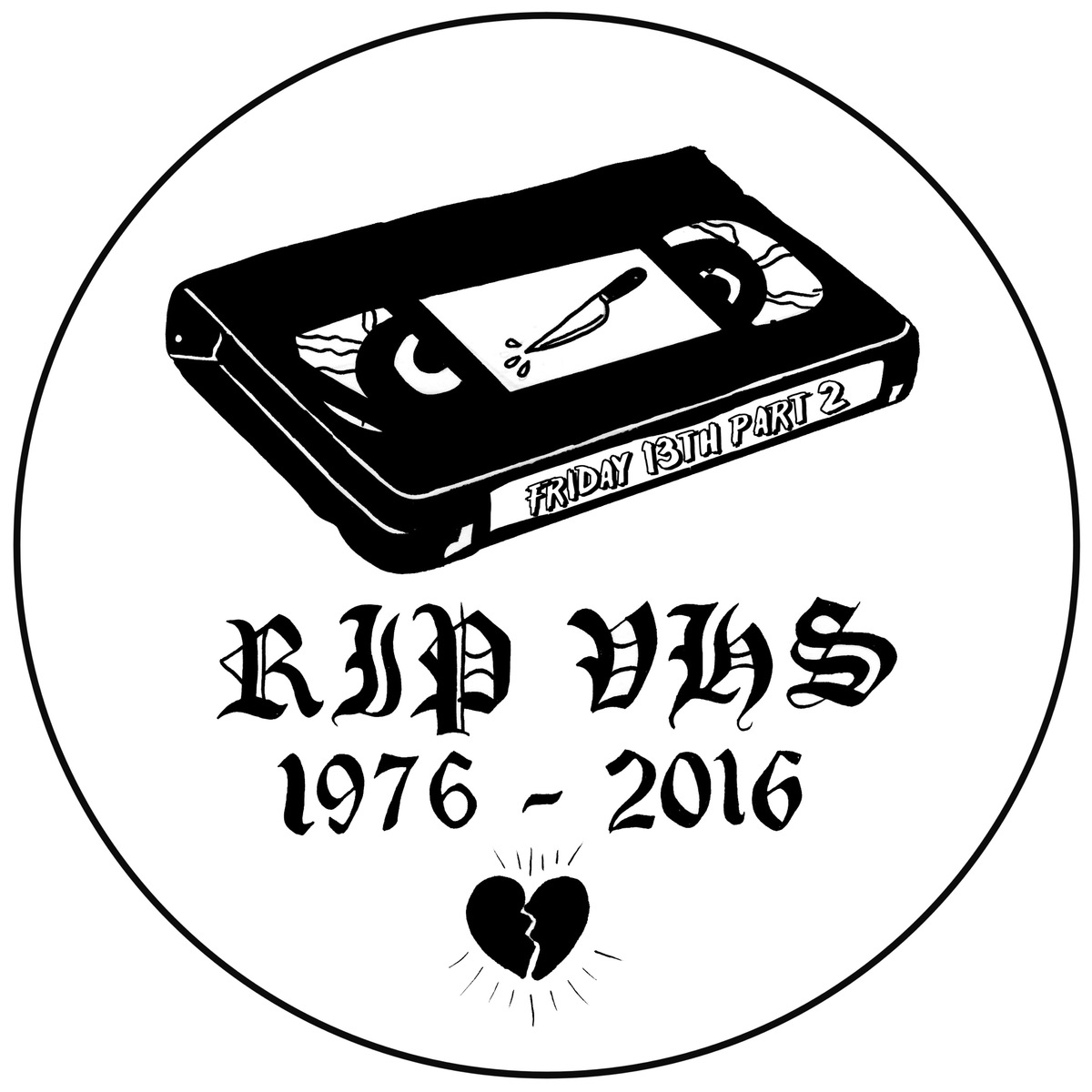 1200x1200 Rip Vhs Badge