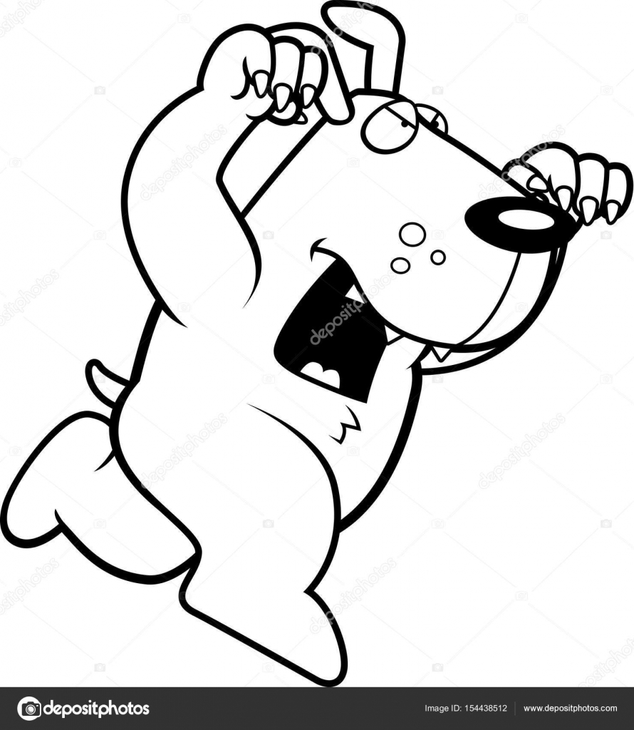 890x1024 Cartoon Dog Attacking Stock Vector Cthoman