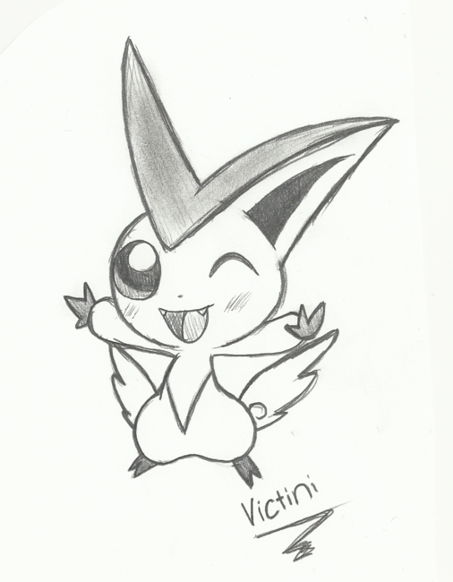 The best free Victini drawing images. Download from 48 free drawings of