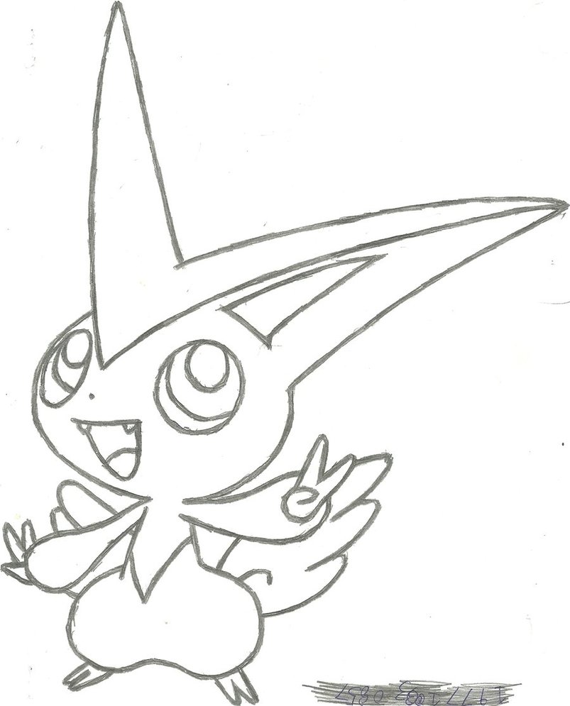 803x995 Victini Sketch By Coolman666