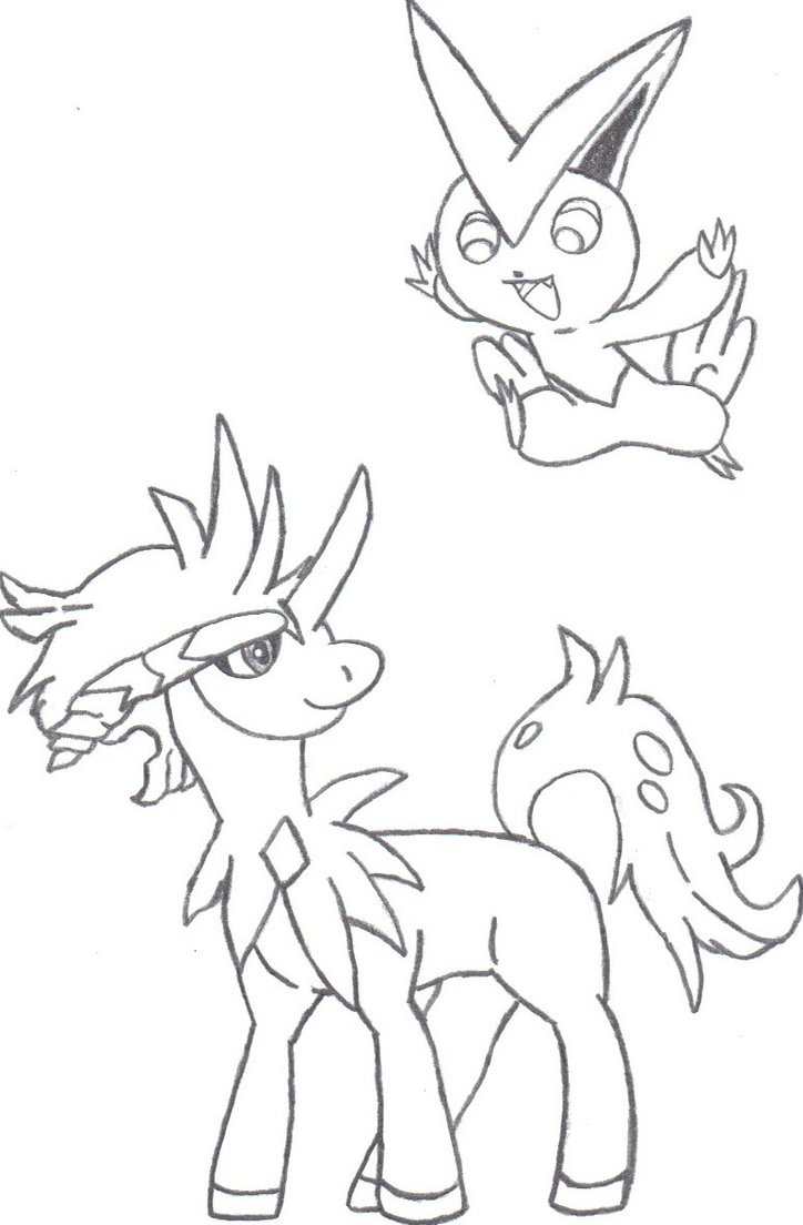 724x1104 Victini And Keldeo By Rocket14