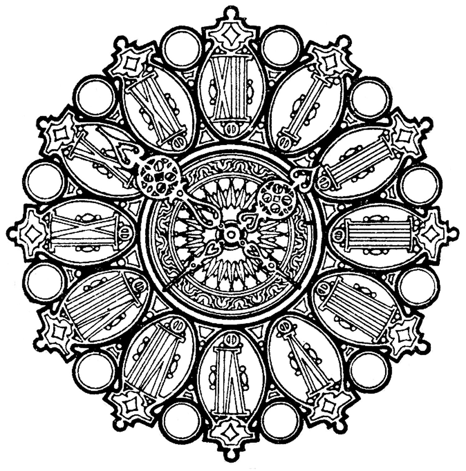 1500x1518 Vintage Clip Art