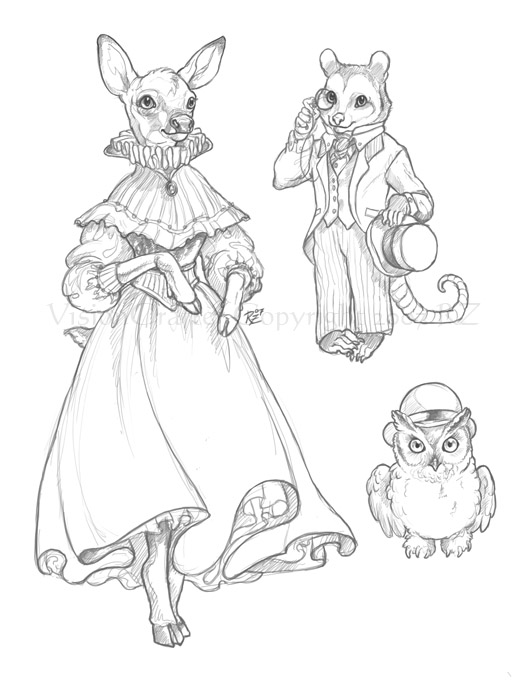 530x681 Victorian Animals By Visioncrafter