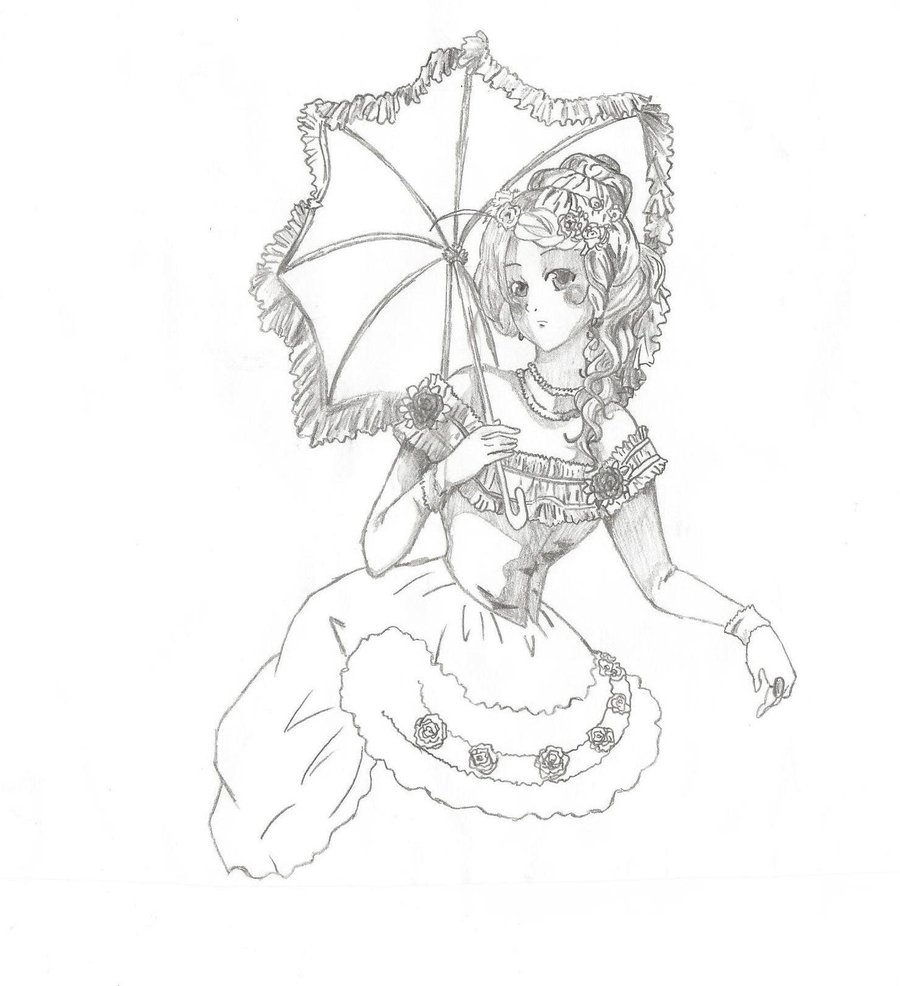 900x986 Victorian Era Drawing By Frubafreak17