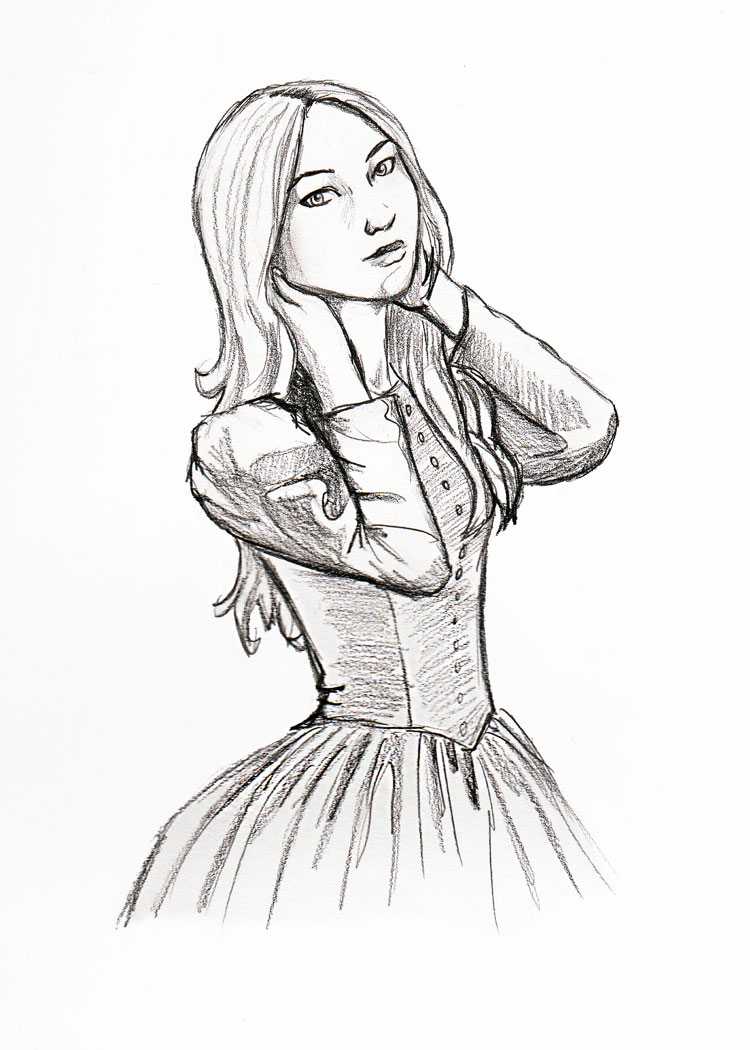 750x1050 Victorian Girl By Ladamania