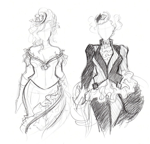 500x480 Illustrations By M. Sciuto Commission Nv Harley Amp Ivy Dress