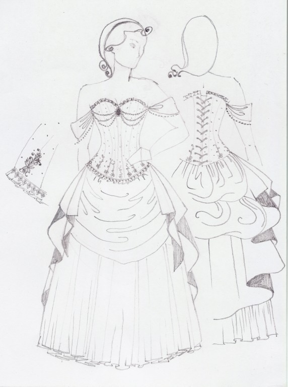 572x768 Victorian Ball Gown Commission. Laura After Midnight