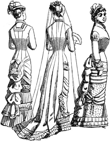 360x458 Victorian Wedding Dress, 1881