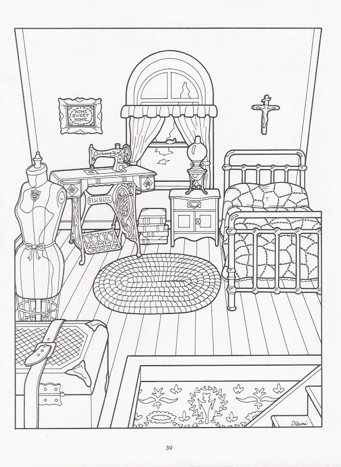 666x912 The Victorian House Coloring Book Coloring Pages