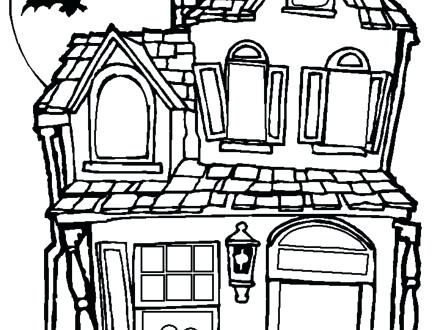 440x330 Coloring Pages Of Houses White House Coloring Pages House Picture