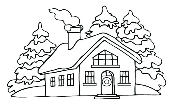600x379 Coloring Pages Of Houses White House Coloring Pages House Picture