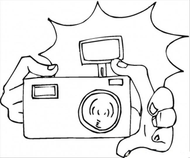 650x539 Video Camera Coloring Page Free Download
