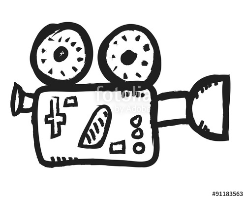 500x404 Doodle Video Camera Stock Photo And Royalty Free Images