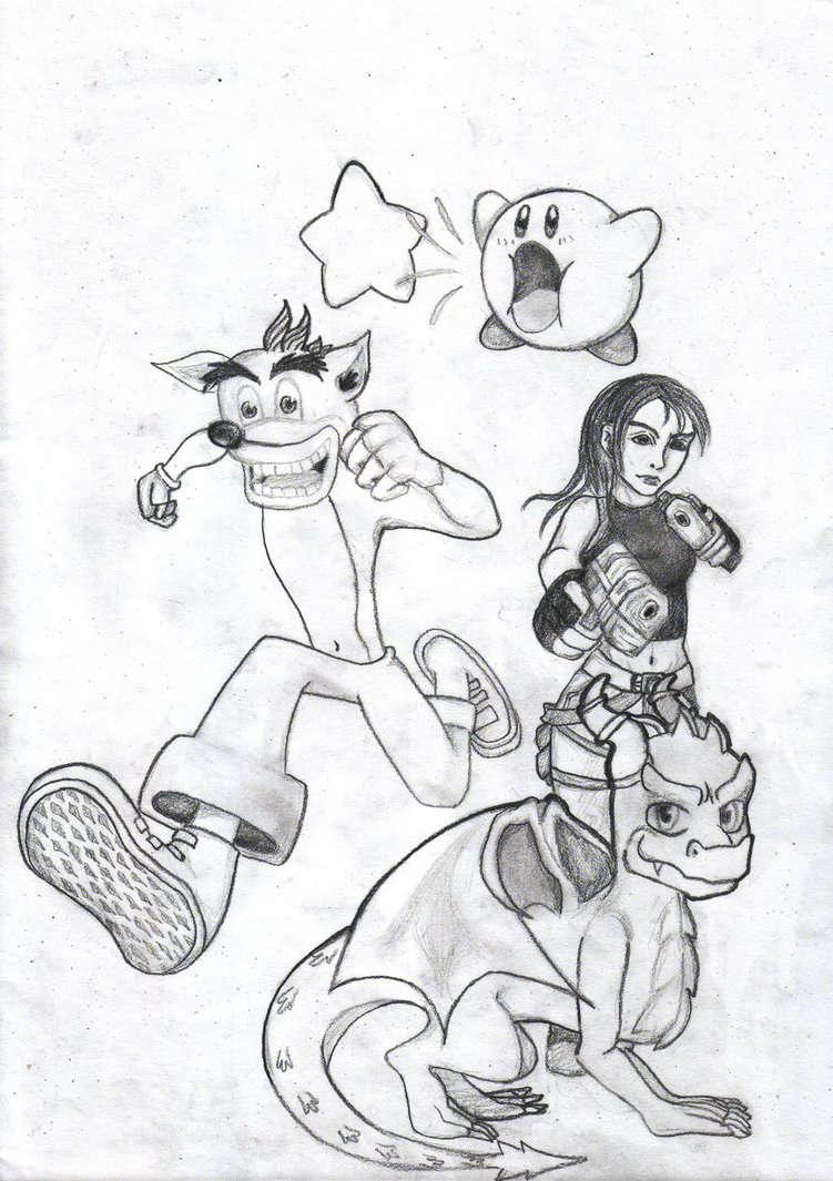 751x1065 Classic Video Game Characters By Kermitfruits