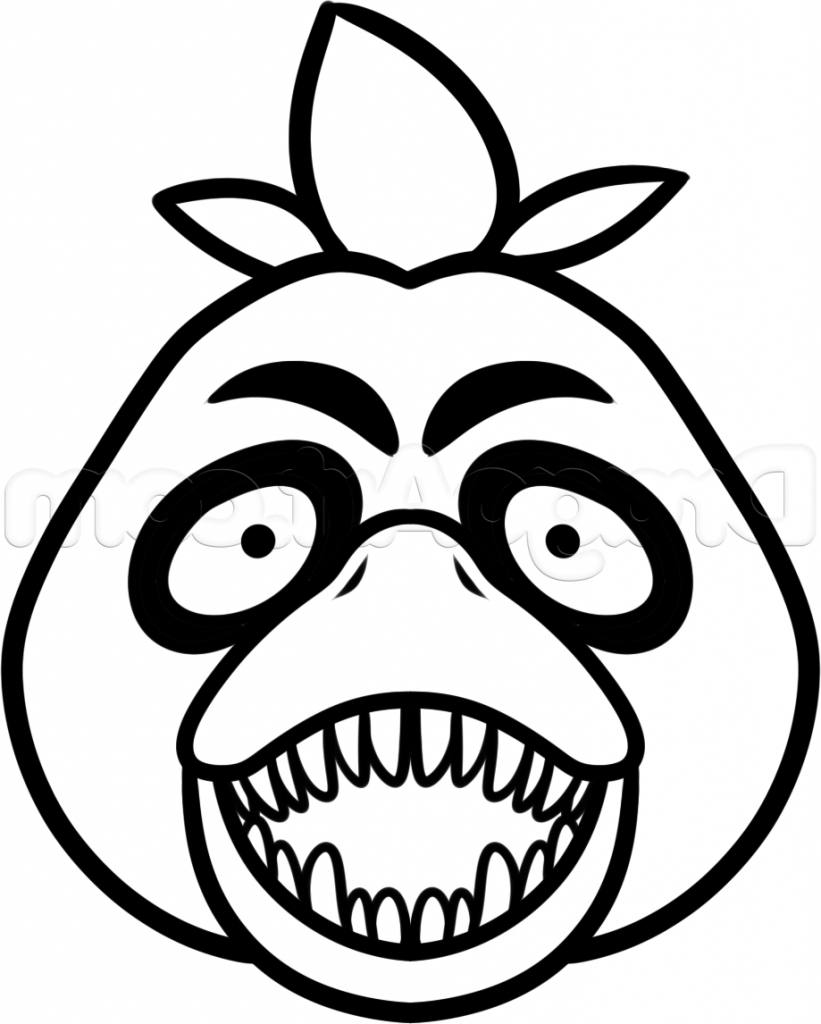 821x1024 Simple Chicken Drawing How To Draw Chica The Chicken Easy Step