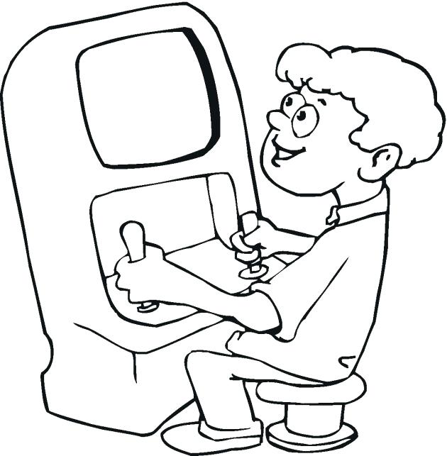 630x643 Unique Video Game Coloring Pages New Play Games Printable