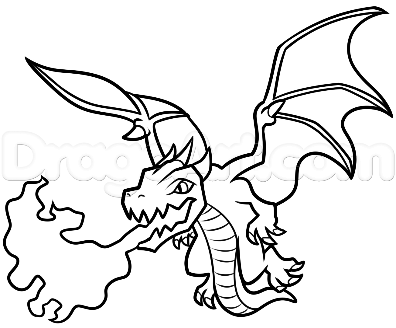 1304x1078 Clash Of Clans Drawings How To Draw Dragon From Clash Of Clans