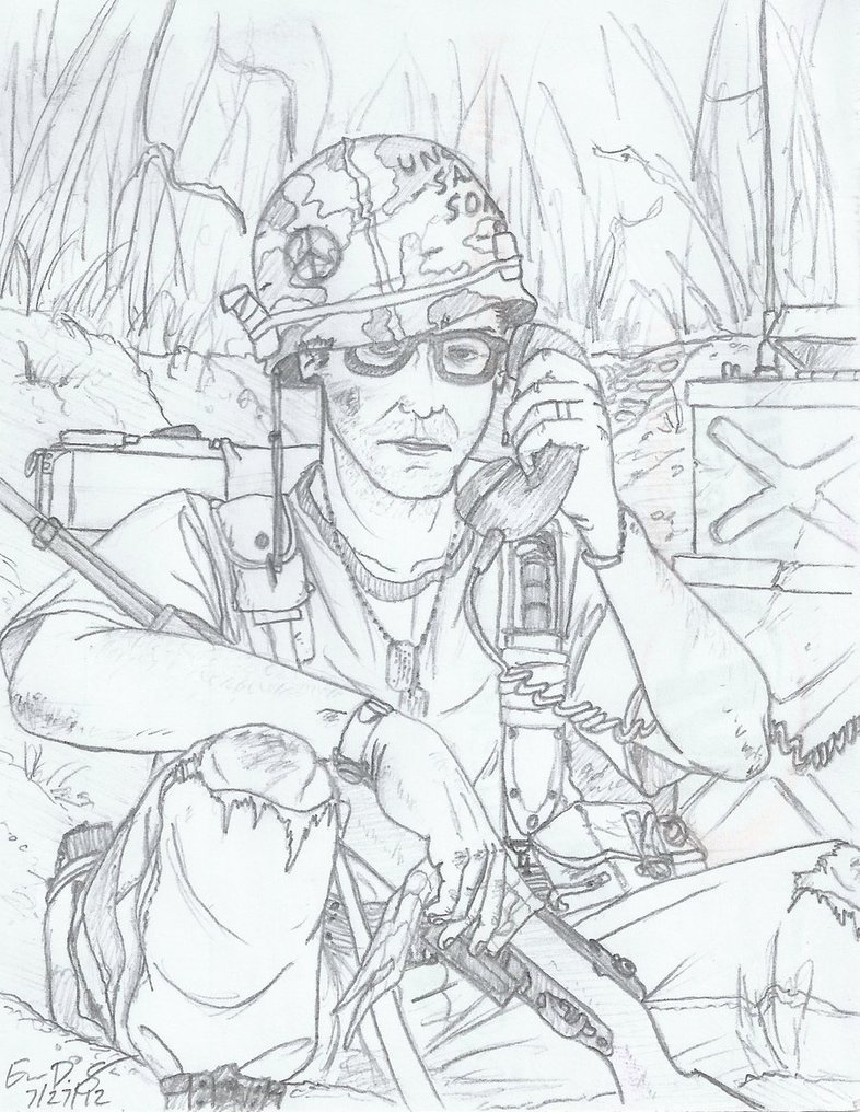 786x1016 Vietnam Us Soldier By Warman707