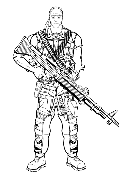 Vietnam Soldier Drawing at GetDrawings | Free download