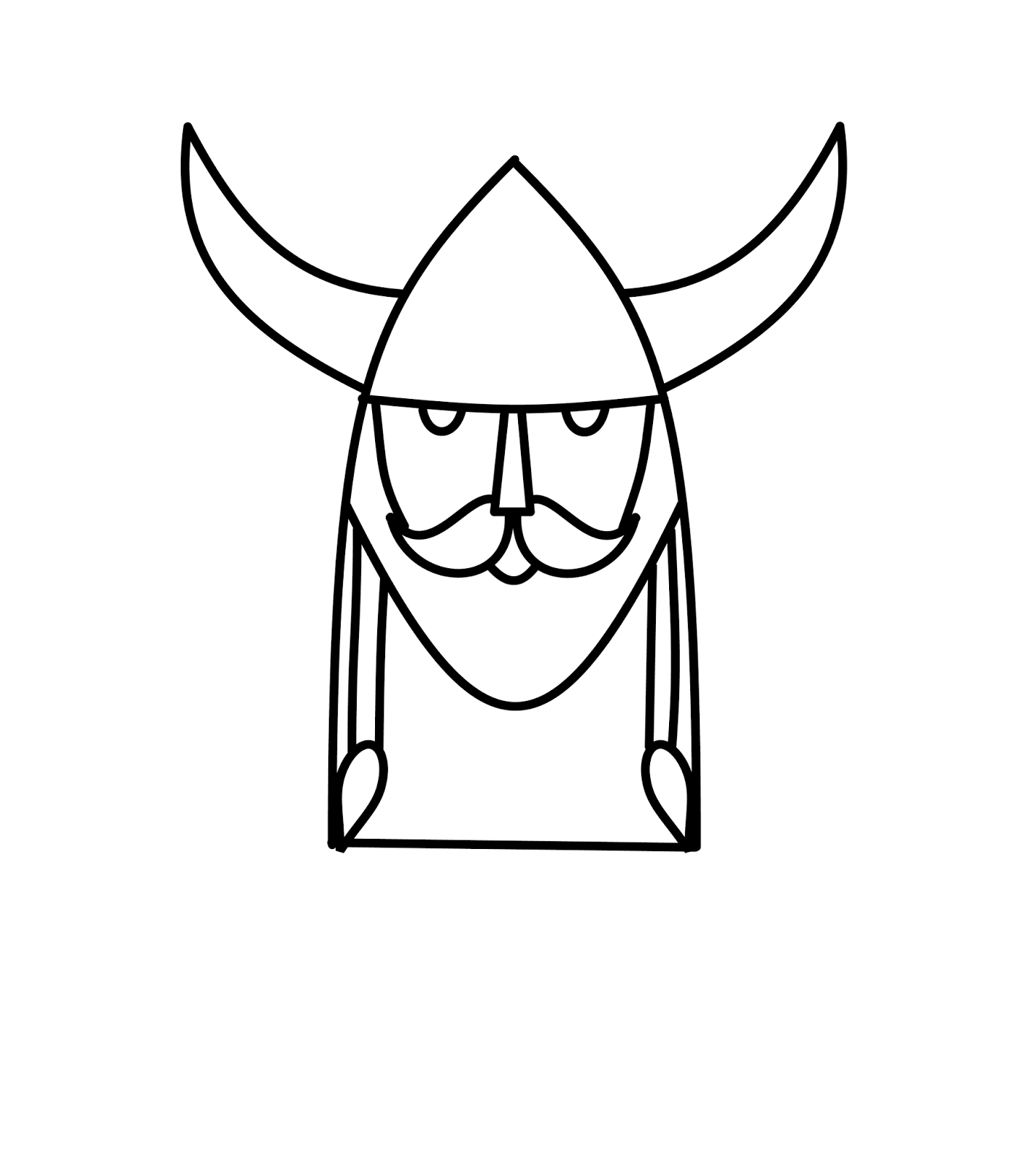 1420x1600 How To Draw Cartoons Viking