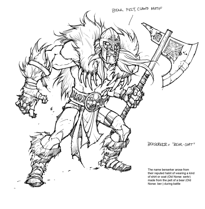 777x792 Beserker Viking Inks By Skullbabyland