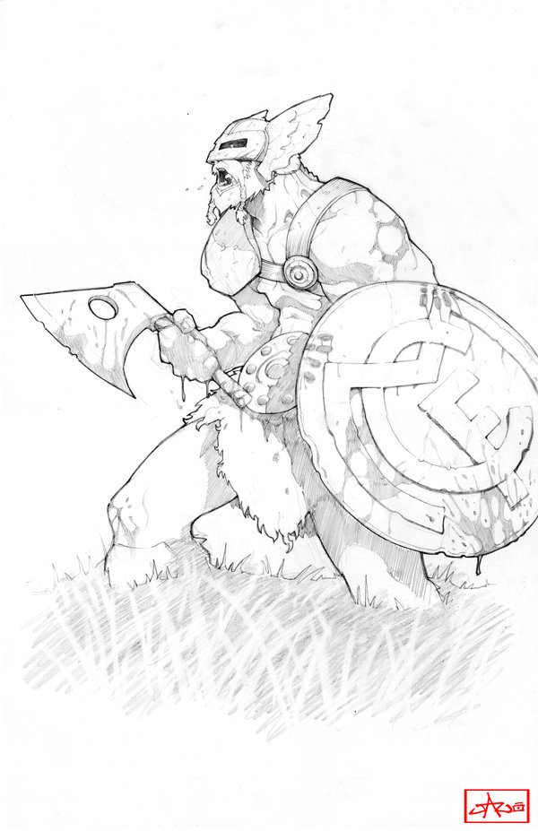 600x927 Viking By Lazeedog